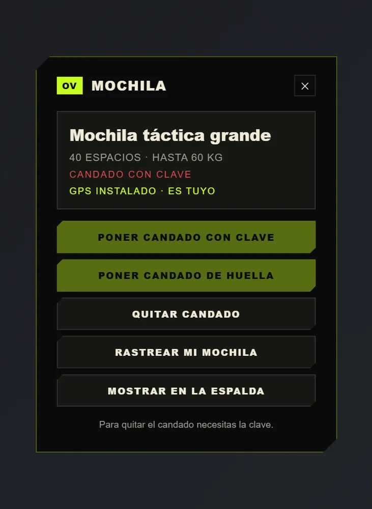 Mochilas con candado y GPS