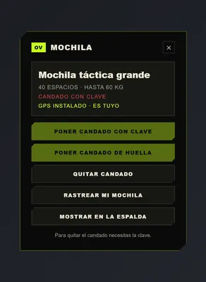 Mochilas con candado y GPS