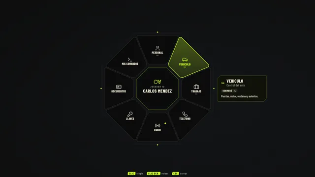 Menu radial